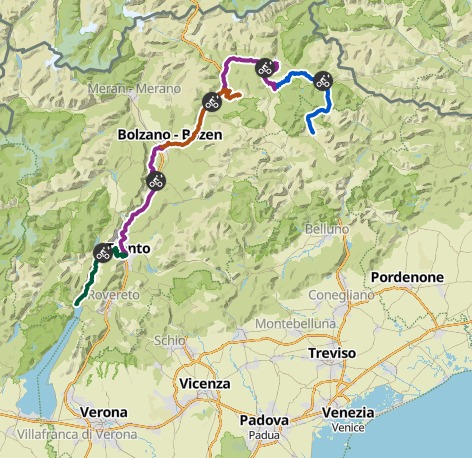 Tour Map — Day 1 - 7 